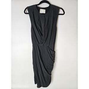 Phillip Lim Black Waist Sleeveless Silk Womens Dress Size 2